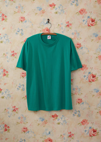 Vintage 1980's Blank Green T-Shirt