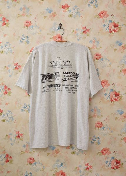 T-shirt Vintage Nissan Promotionnel Années 90 - Blanc Taille L - Hanes - Parfait état