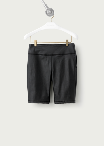Kameron Leather Biker Shorts