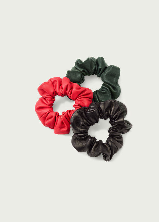 Leona Leather Scrunchie
