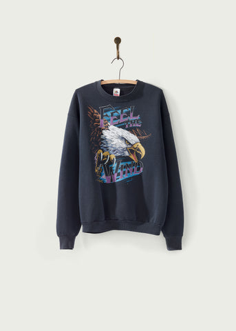 Vintage 1990s Feel the Wind American Eagle Crewneck Sweater