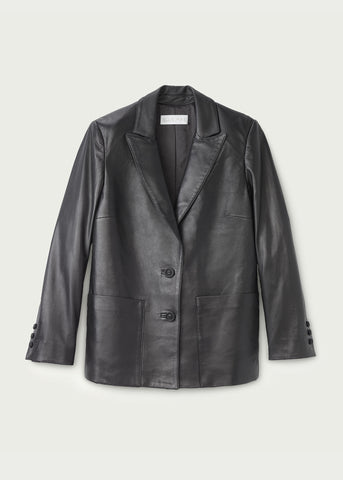 Leanette Leather Blazer