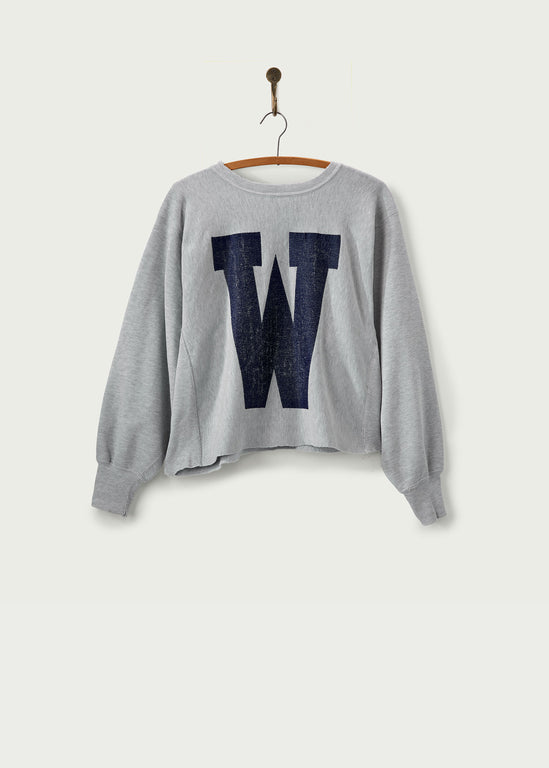 Vintage 1990s Widener Football Cropped Crewneck