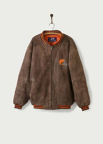 Vintage Cleveland Browns Leather Jacket