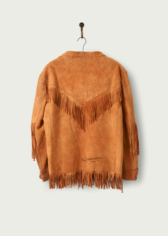 Vintage Leather Fringe Jacket