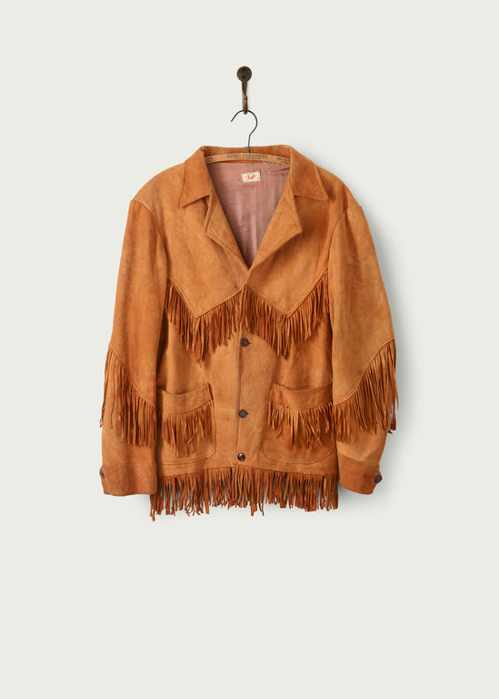 Vintage Leather Fringe Jacket