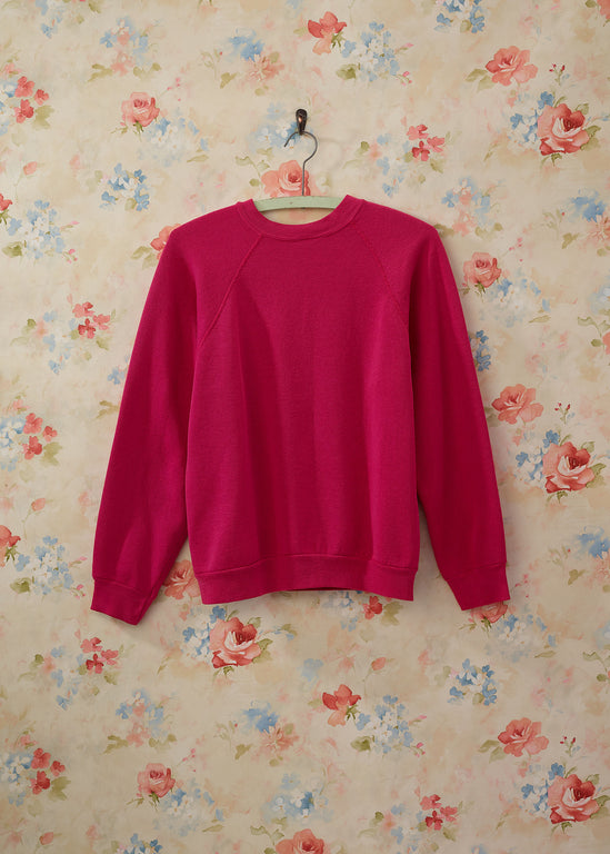 Vintage 1980's Blank Pink Crewneck Sweater
