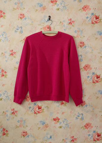 Vintage 1980's Blank Pink Crewneck Sweater