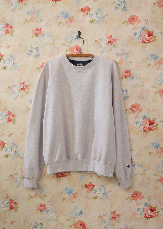 Vintage 1990's Blank Grey Champion Crewneck Sewater