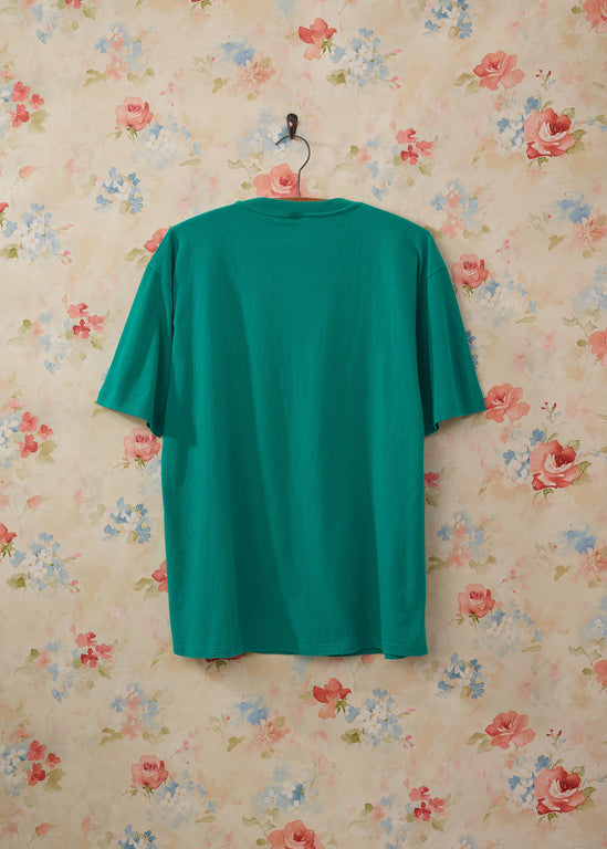 Vintage 1980's Blank Green T-Shirt