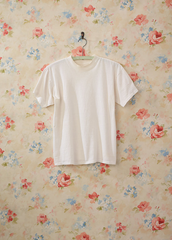 Vintage 1980's Blank White T-Shirt