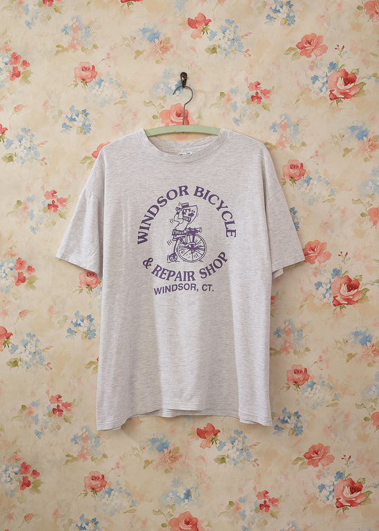 Vintage 1990's Windsor Bicycle Repair Shop T-Shirt