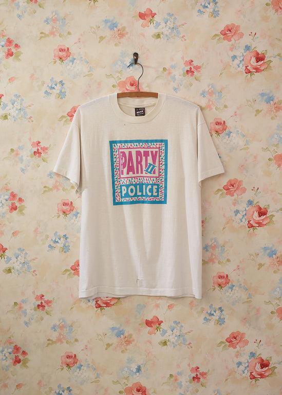 Vintage 1980's Party Police T-Shirt
