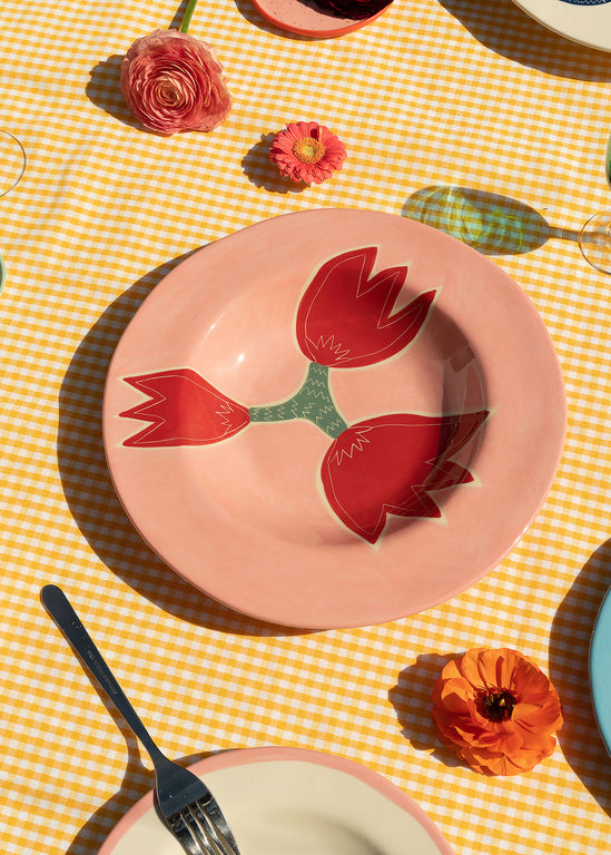 Laetitia Rouget - Red Tulip Dinner Plate
