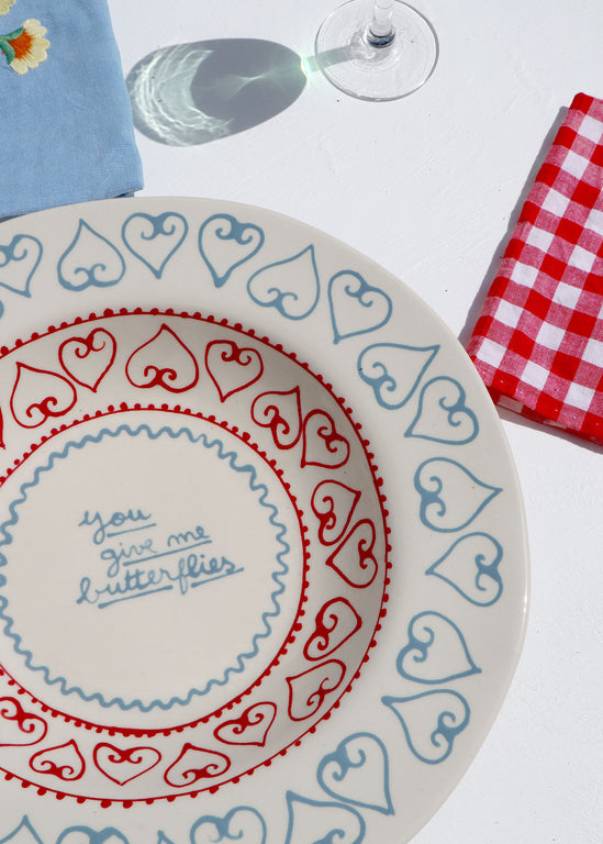 Laetitia Rouget - You Give Me Butterflies Dinner Plate