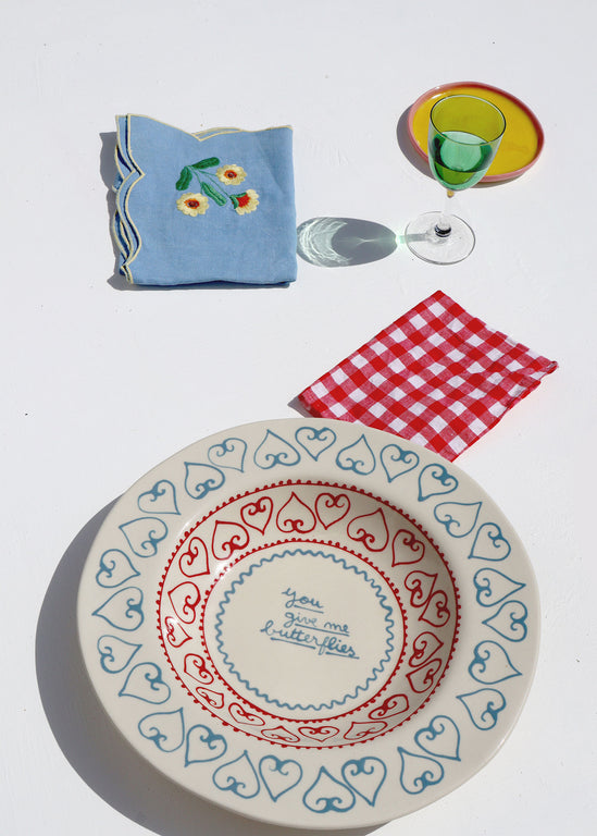 Laetitia Rouget - You Give Me Butterflies Dinner Plate