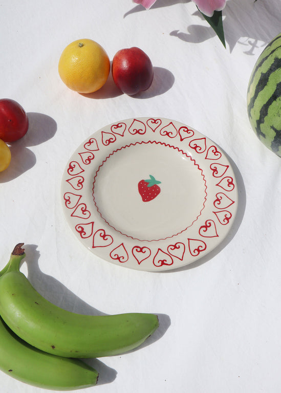 Laetitia Rouget - Strawberry Dessert Plate