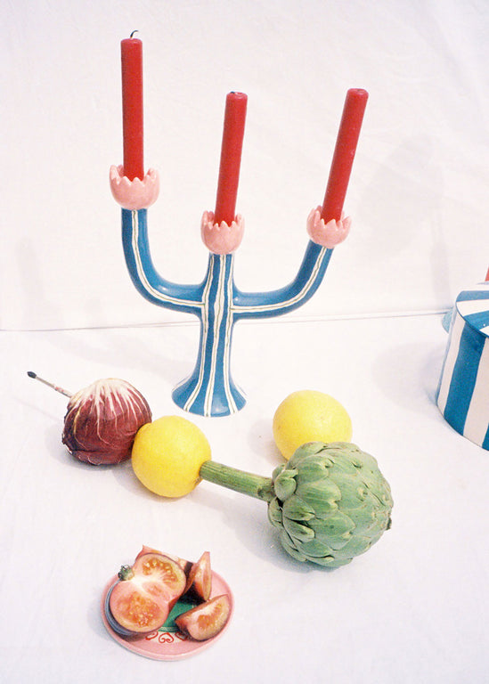 Laetitia Rouget - Blue Tulip Candleholder