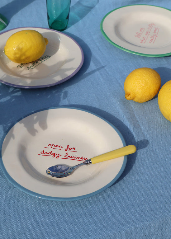 Laetitia Rouget - Open For Dodgy Business Dessert Plate