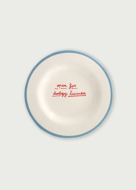 Laetitia Rouget - Open For Dodgy Business Dessert Plate