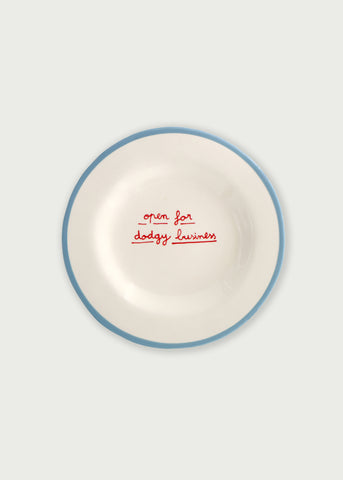 Laetitia Rouget - Open For Dodgy Business Dessert Plate