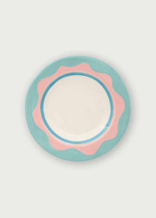 Laetitia Rouget - Wavy Blue Dessert Plate