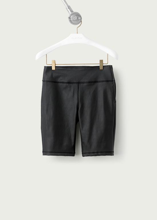 Kameron Leather Biker Shorts