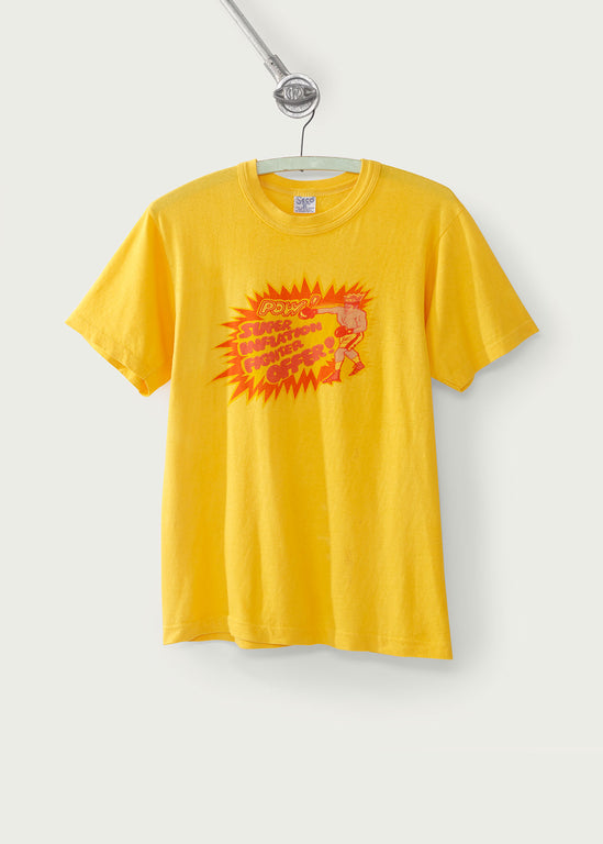 1990s Vintage Yellow "Pow!" T-Shirt