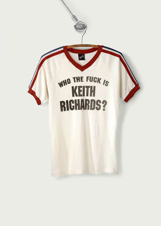 1970s Vintage Who the Fuck is Keith Richards T-Shirt