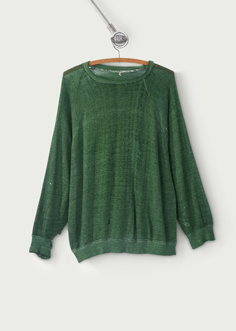 1980s Vinteage Blank Green Sweater