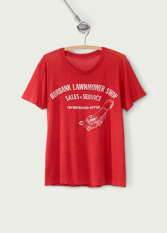 1980s Vintage Burban Lawnmower Shop T-Shirt