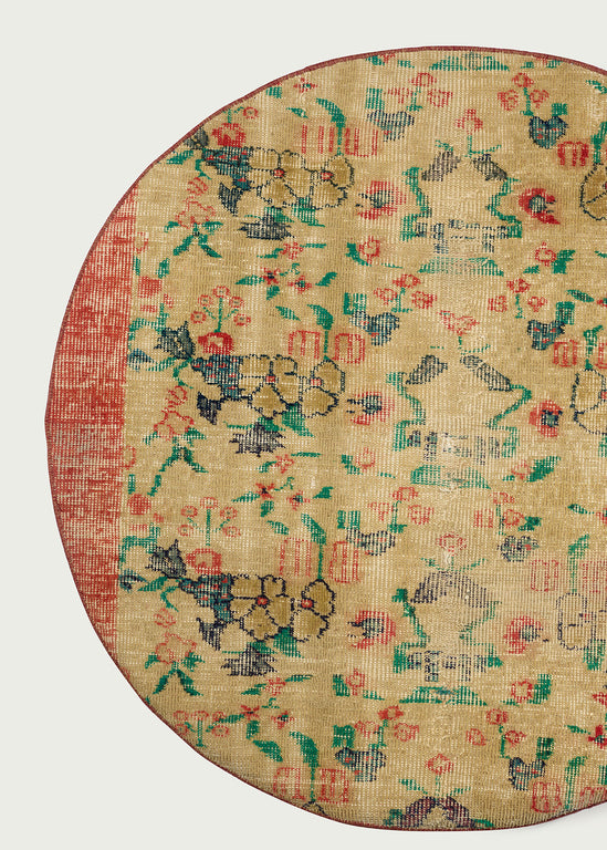 Vintage Turkish Large Rug Cushion