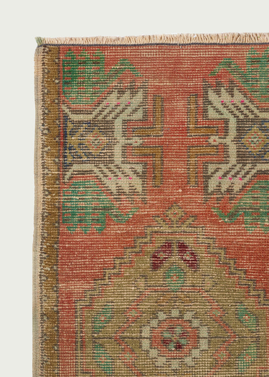 Vintage Turkish Rug Cushion