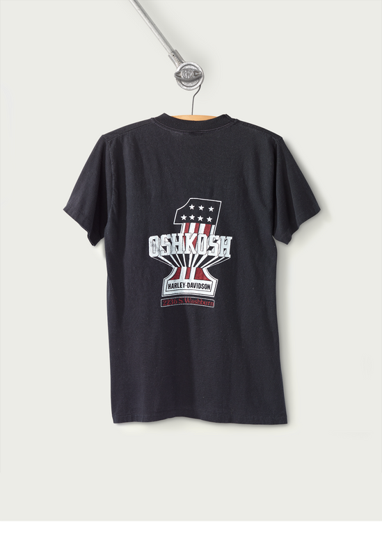 1970s Vintage Harley Davidson Oshkosh T-Shirt