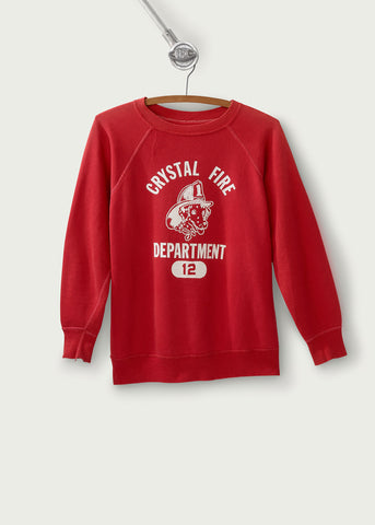 Vintage Crystal Fire Dept. Sweater