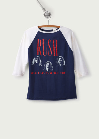 1980 Vintage Rush World Tour T-Shirt