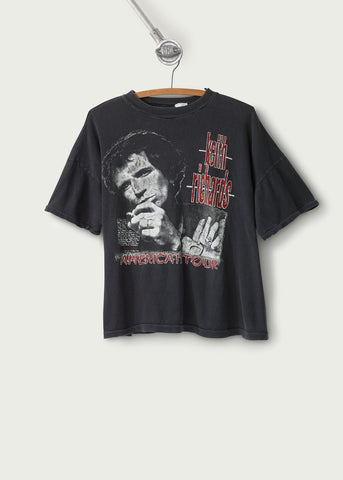 Vintage 1988 Keith Richards Live on Tour T-Shirt