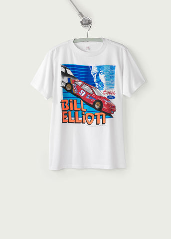 Vintage 1980s Bill Elliott #9 Car T-Shirt