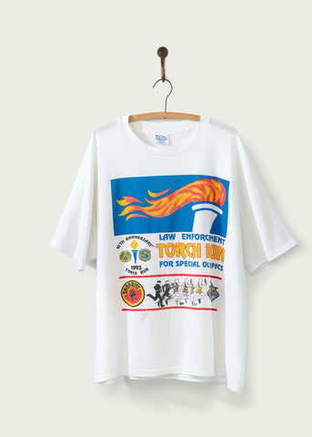 Vintage 1993 Law Enforcement Torch Run T-Shirt