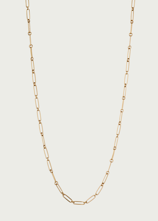 14K Gold Alternating Elongated Link 22" Grover Chain