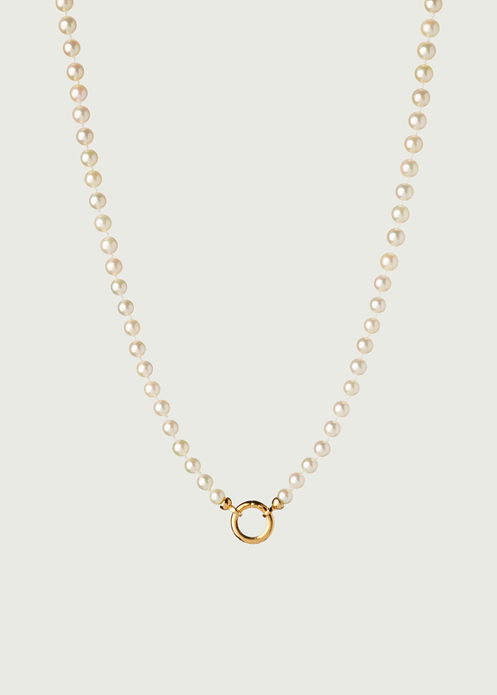 14K 20" AAA 5-7MM Japanese Akoya Pearl Howie Necklace